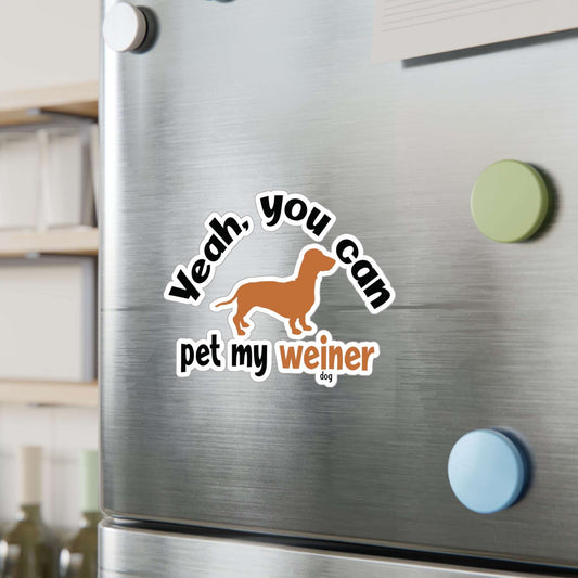 Dachshund Weiner Dog Funny Pet My Weiner Dog Vinyl Car Sticker Decal Sticker