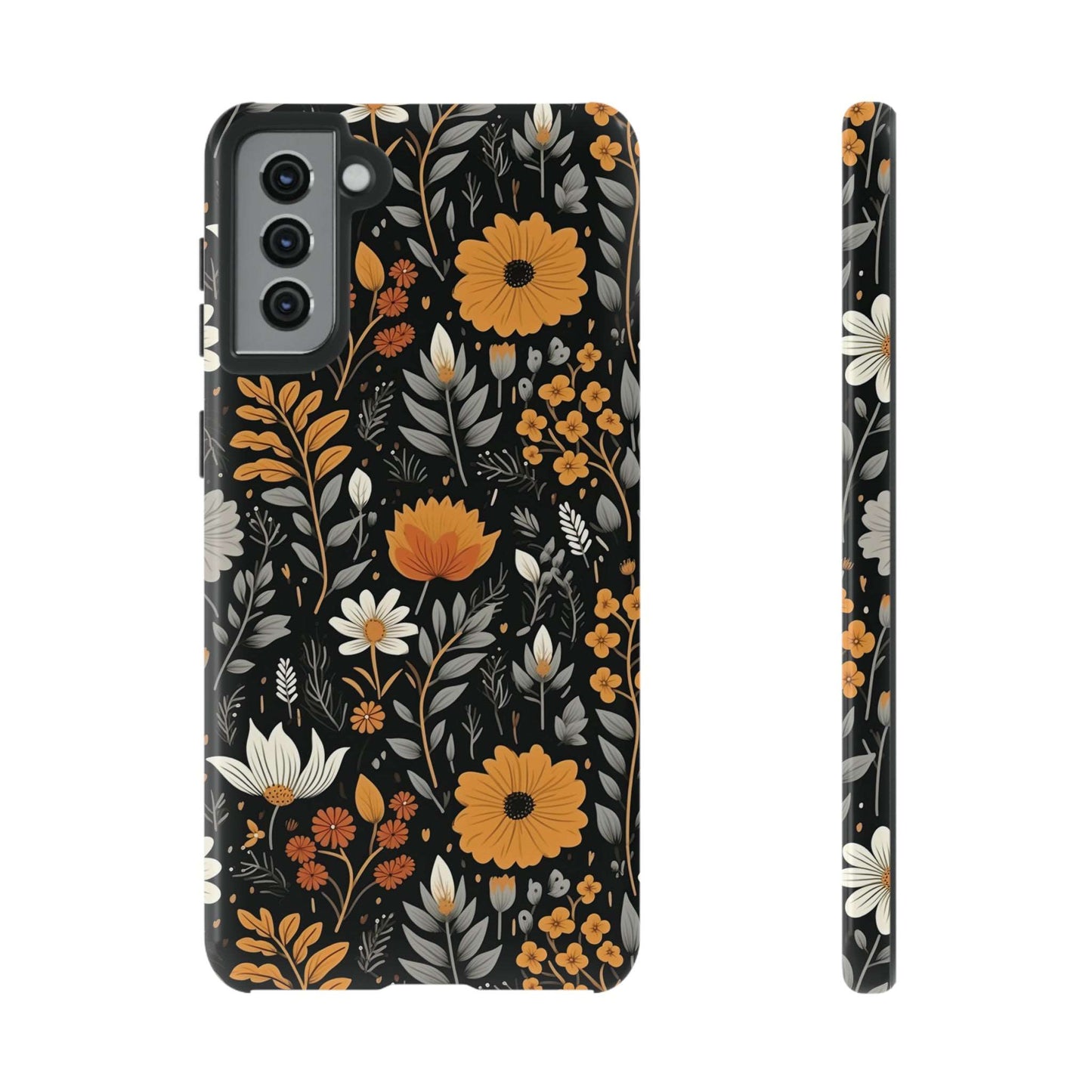 BOHO Flower Phone Case iPhone 12-15 Pro Max, Google Pixel 5-7 Pro, Samsung S20-23