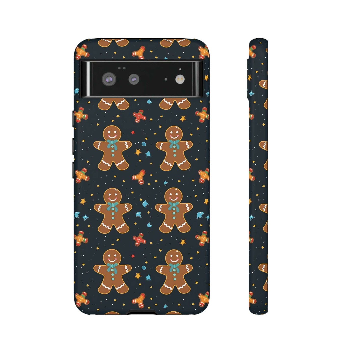 Christmas Gingerbread Man Phone Case iPhone 12-15 Pro Max, Google Pixel 5-7 Pro, Samsung S20-23