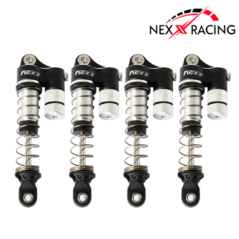 Nexx Racing Reservoir Shock (4 pcs) for 1/18 TRX-4M - BLACK