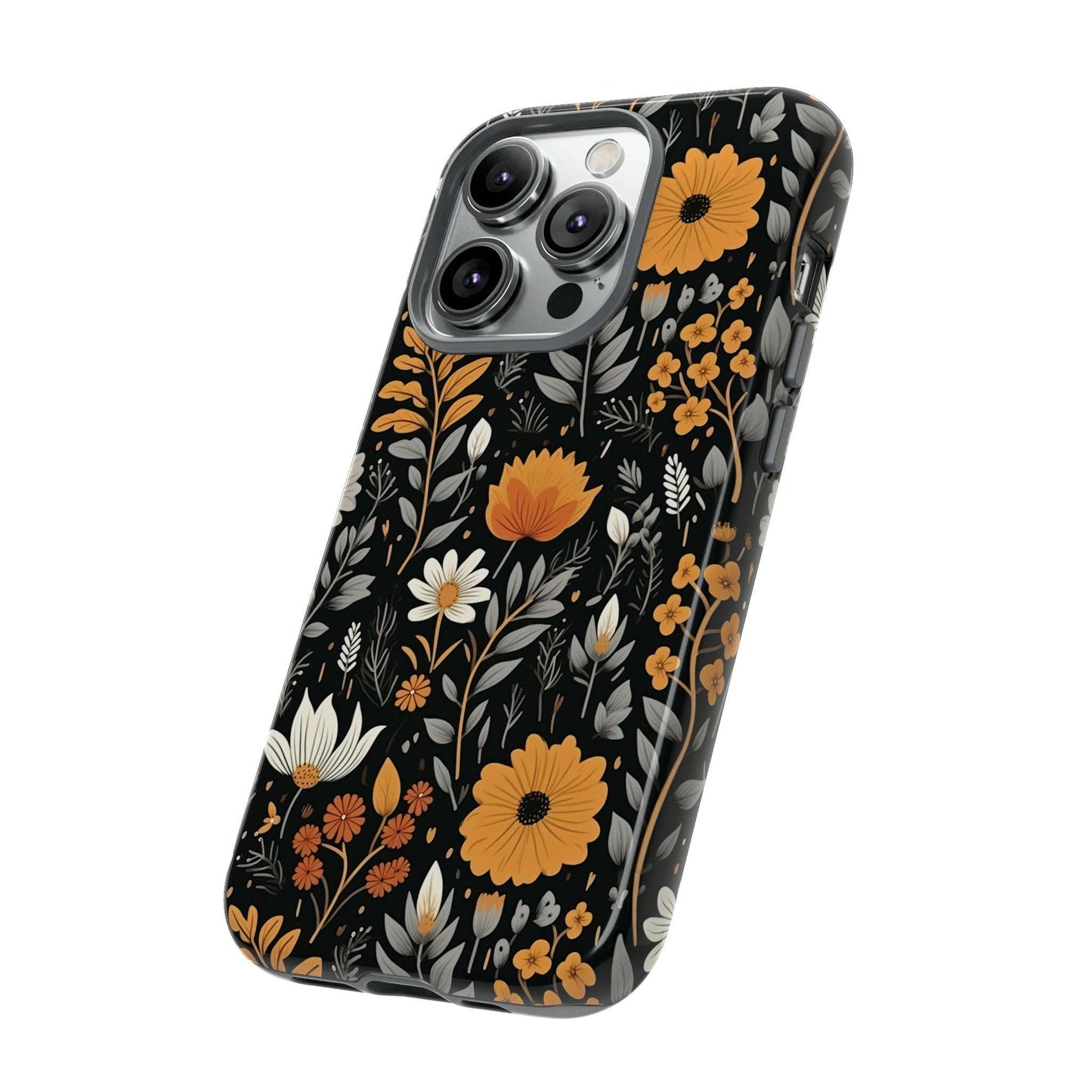 BOHO Flower Phone Case iPhone 12-15 Pro Max, Google Pixel 5-7 Pro, Samsung S20-23