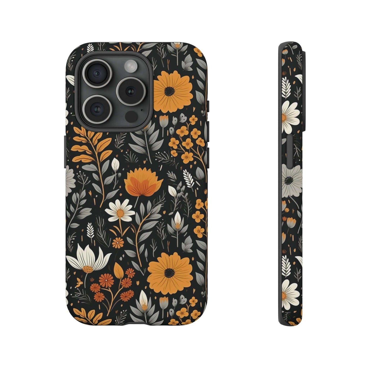 BOHO Flower Phone Case iPhone 12-15 Pro Max, Google Pixel 5-7 Pro, Samsung S20-23