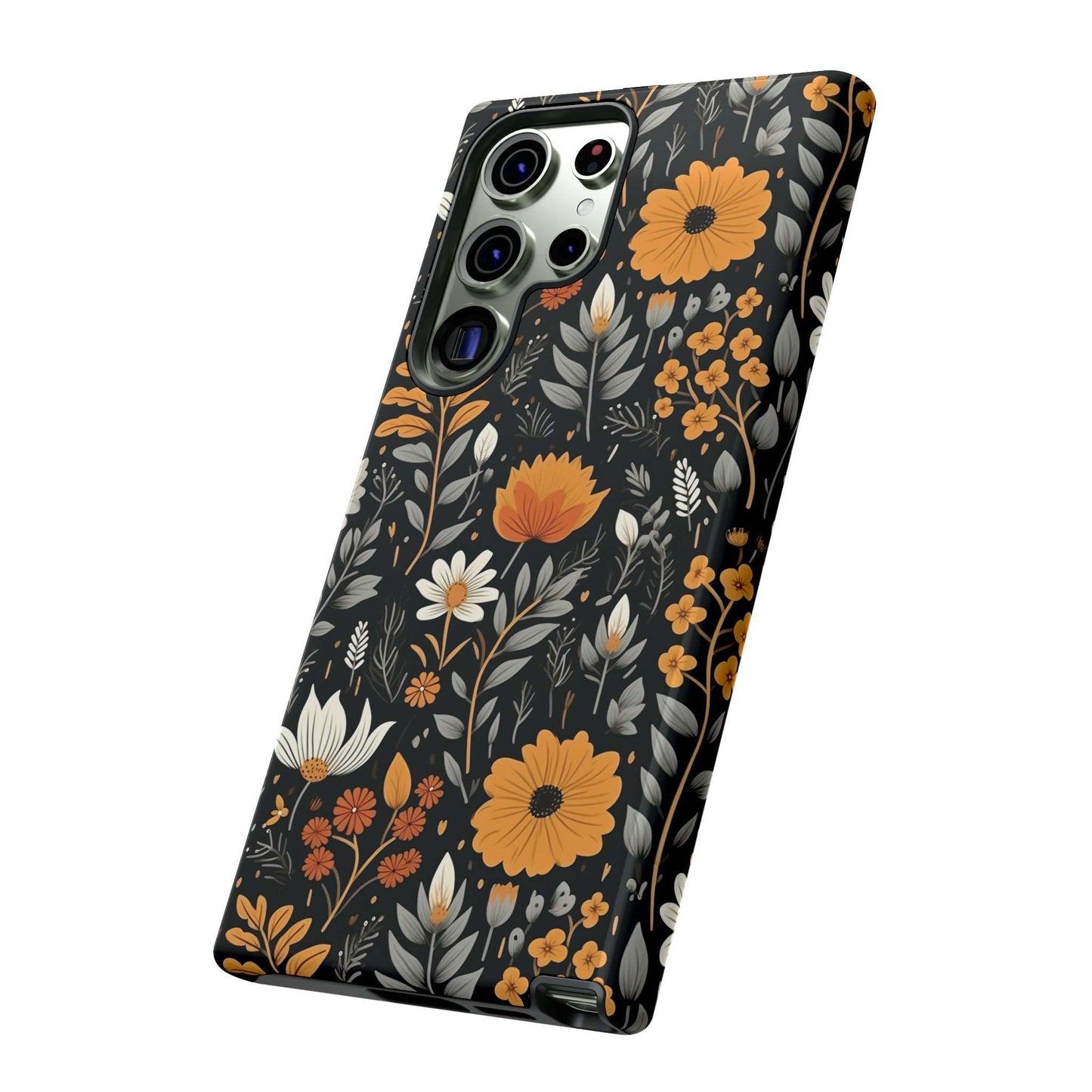 BOHO Flower Phone Case iPhone 12-15 Pro Max, Google Pixel 5-7 Pro, Samsung S20-23