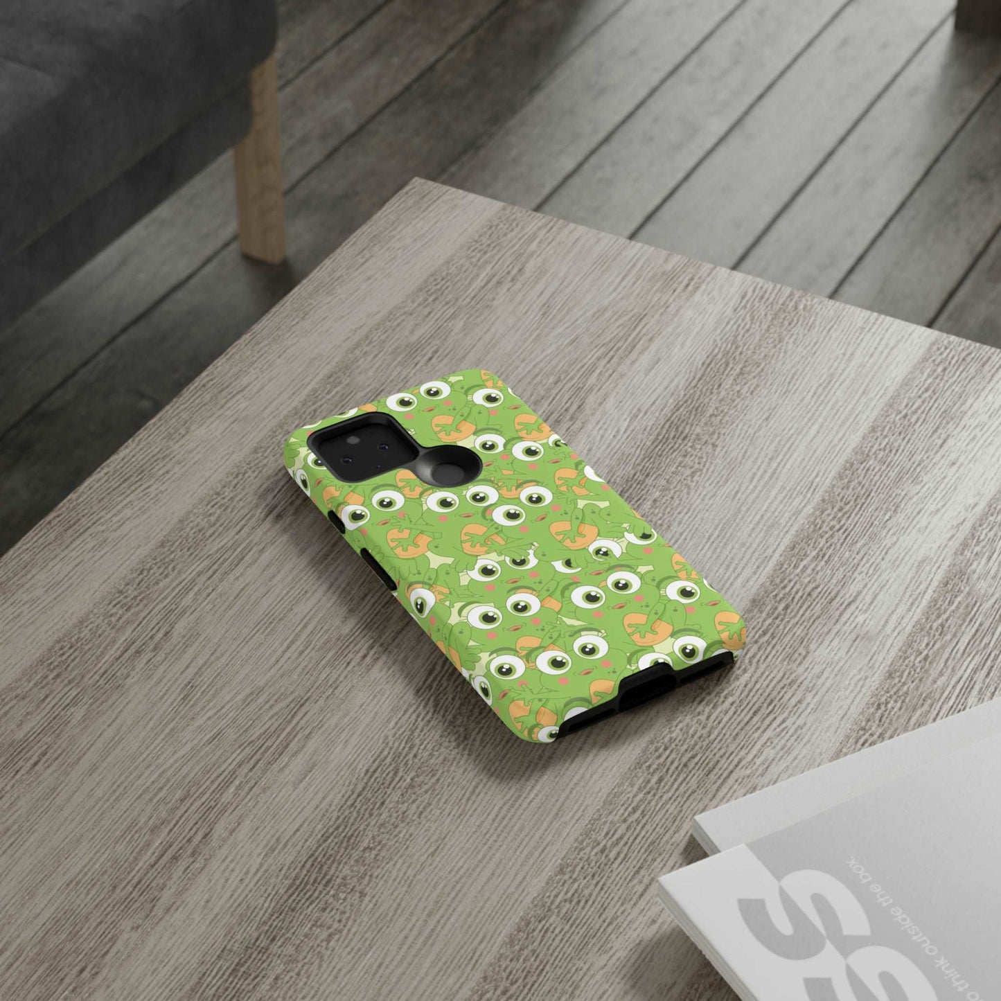 Frog Phone Case iPhone 12-15 Pro Max, Google Pixel 5-7 Pro, Samsung S20-23