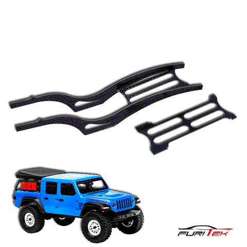 Furitek Scythe CF Rail Frame For SCX24 Jeep Gladiator - Blue