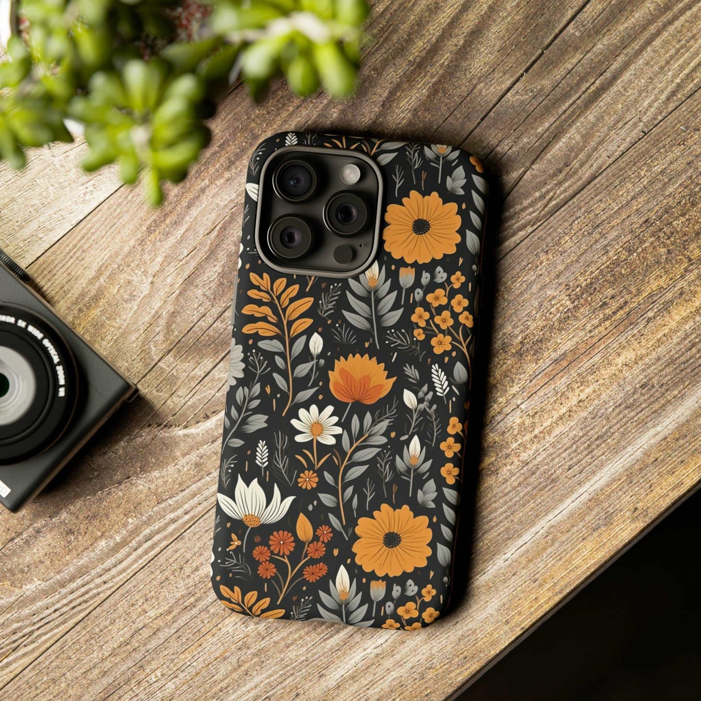 BOHO Flower Phone Case iPhone 12-15 Pro Max, Google Pixel 5-7 Pro, Samsung S20-23