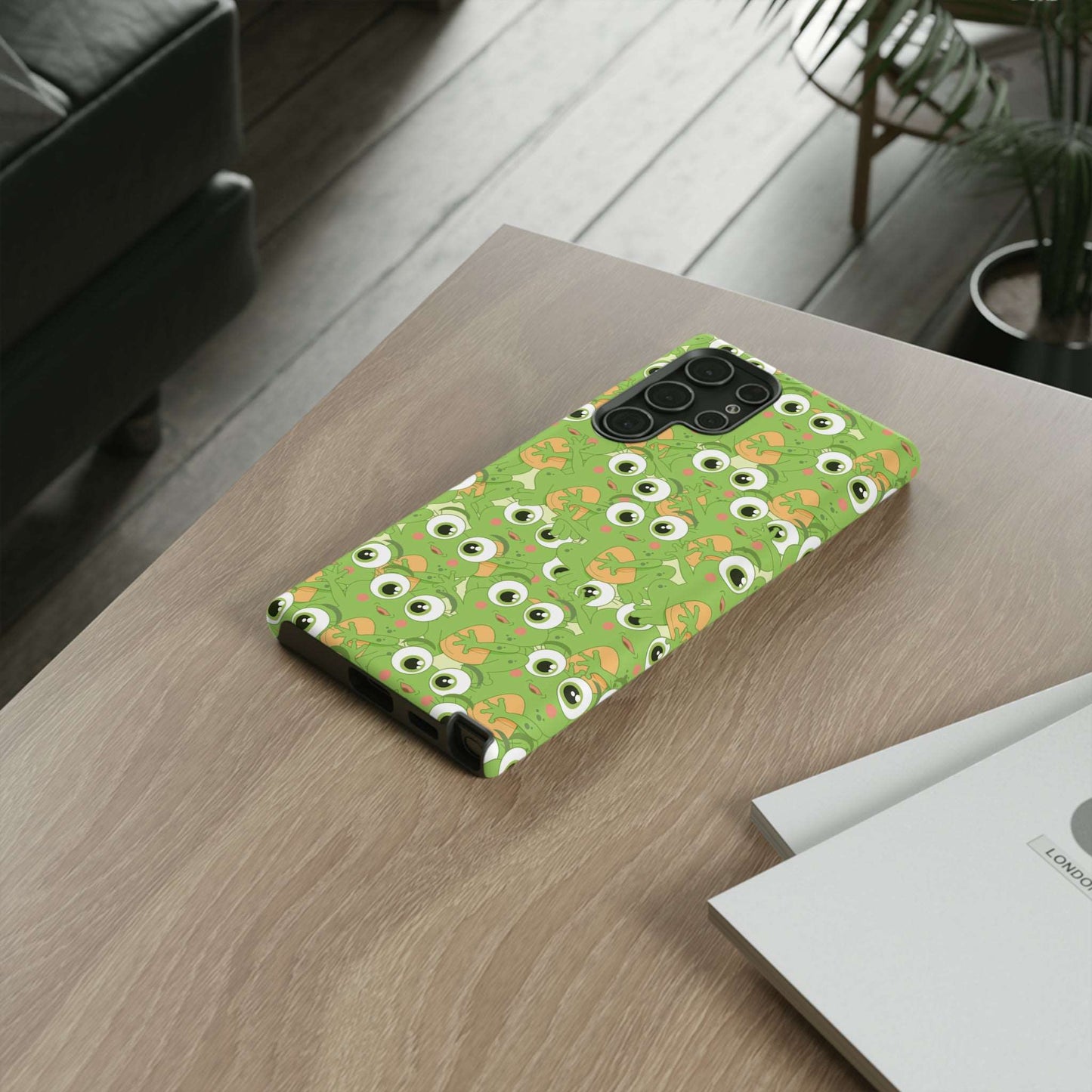 Frog Phone Case iPhone 12-15 Pro Max, Google Pixel 5-7 Pro, Samsung S20-23