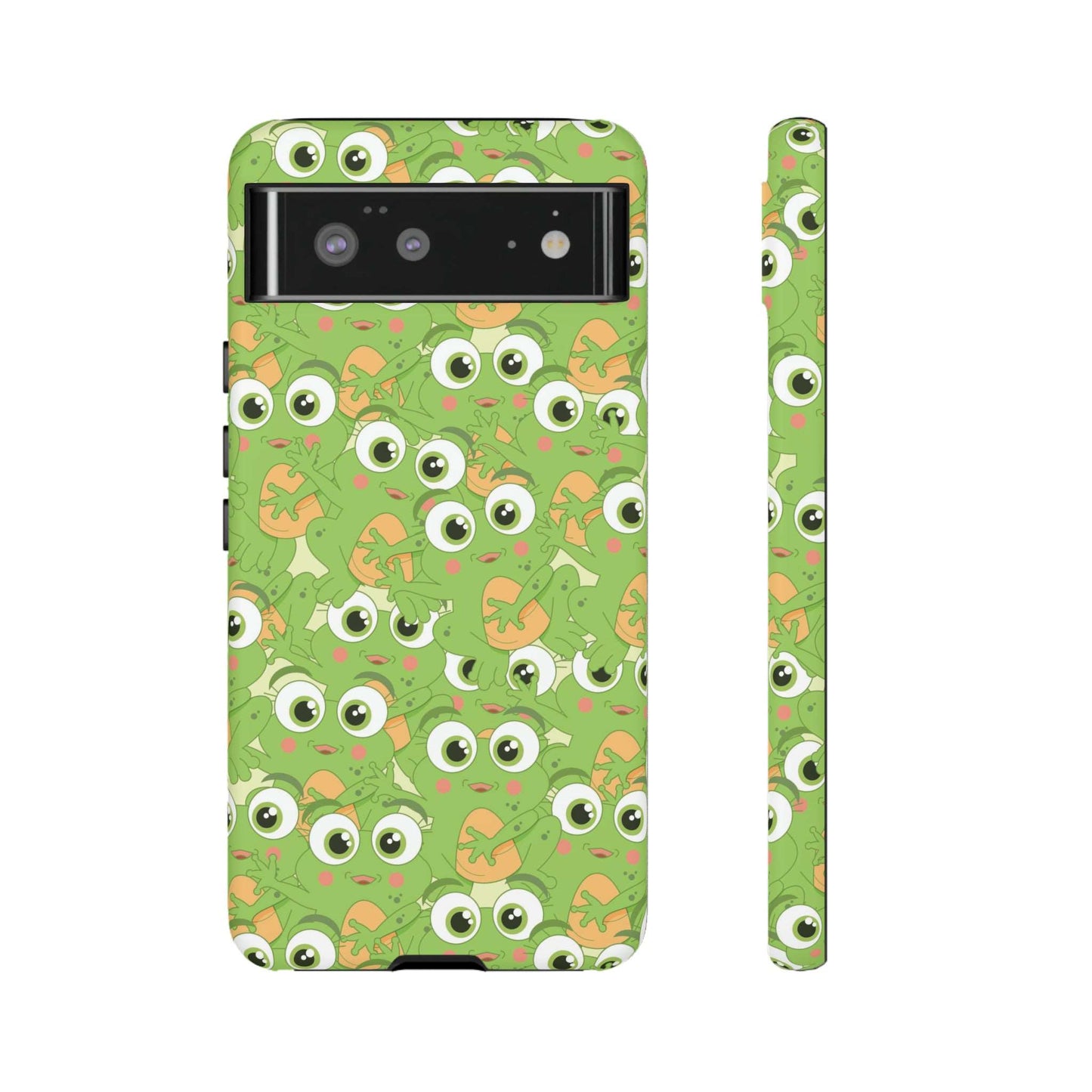 Frog Phone Case iPhone 12-15 Pro Max, Google Pixel 5-7 Pro, Samsung S20-23