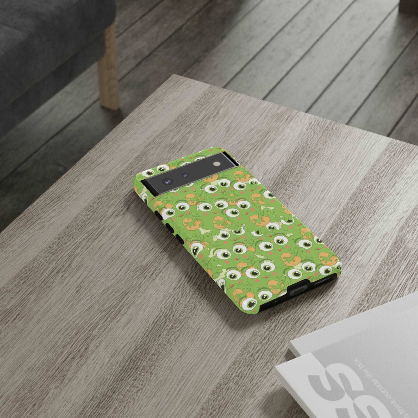 Frog Phone Case iPhone 12-15 Pro Max, Google Pixel 5-7 Pro, Samsung S20-23