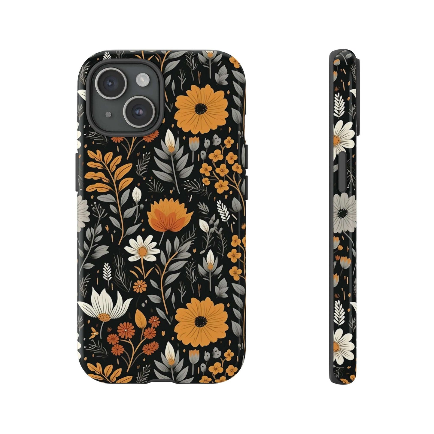 BOHO Flower Phone Case iPhone 12-15 Pro Max, Google Pixel 5-7 Pro, Samsung S20-23