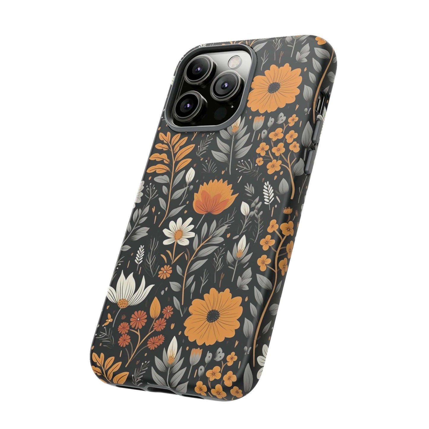 BOHO Flower Phone Case iPhone 12-15 Pro Max, Google Pixel 5-7 Pro, Samsung S20-23