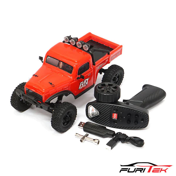 FURITEK FX118 FURY WAGON RTR BRUSHLESS 1/18 RC CRAWLER KIT (RED)