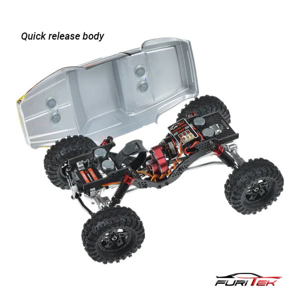 CAYMAN PRO V2 4X4 1/18 PREMIUM RC CRAWLER W/ TX/RX BLACK WITH FLAMES VERSION