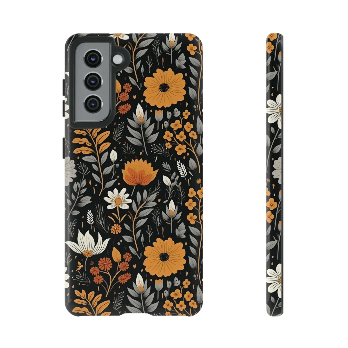 BOHO Flower Phone Case iPhone 12-15 Pro Max, Google Pixel 5-7 Pro, Samsung S20-23