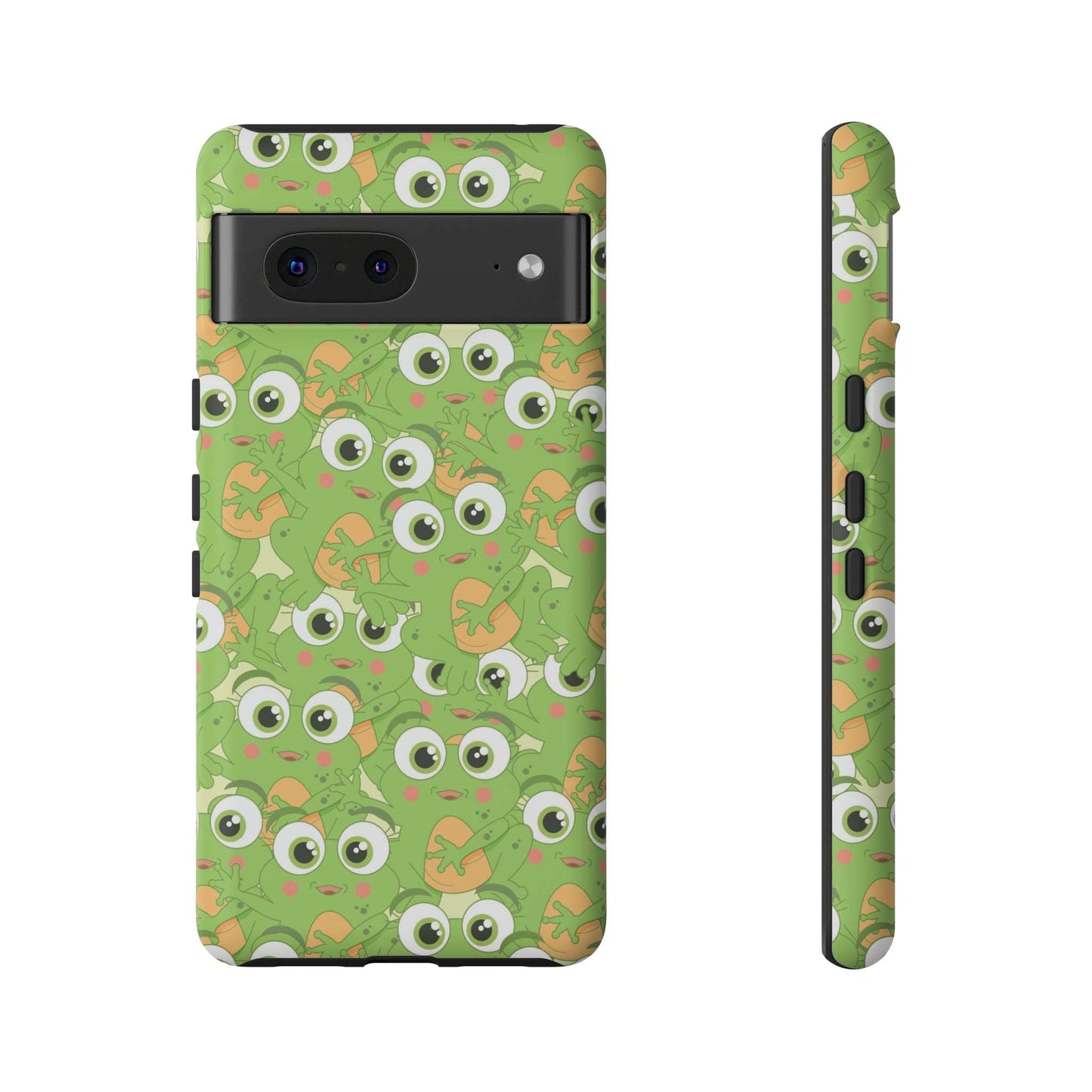 Frog Phone Case iPhone 12-15 Pro Max, Google Pixel 5-7 Pro, Samsung S20-23