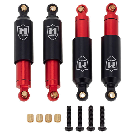 MEUS Racing 55MM Emulation Shocks Built-in Oil Shock for 1/18 TRX4M 4PACK - BLACK