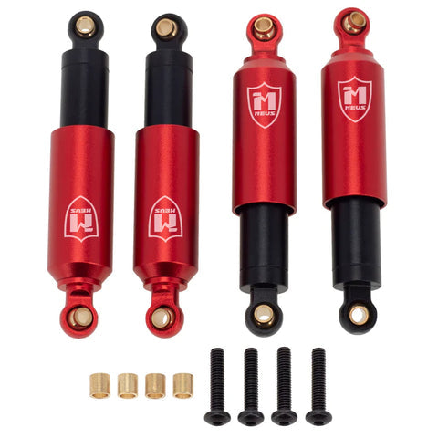 MEUS Racing 58MM Emulation Shocks Built-in Oil Shock for 1/18 TRX4M 4PACK - RED