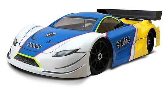 BLITZ GT4 (0.7mm) 1/8th On-Road GT Body-Shell w/ Wing