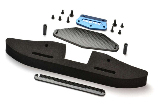 DRAG SLASH FRONT BUMPER SET, alloy, cf and foam with GNSS slot