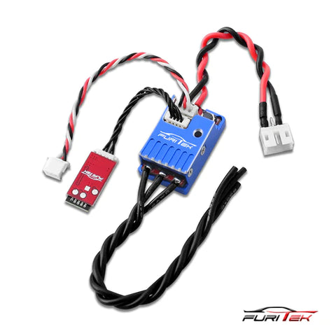 Combo FURITEK Momentum V2 20A/40A Brusless Sensorless Ese And Bluetooth For DRIFT/RACE (With Aluminum Blue Case)