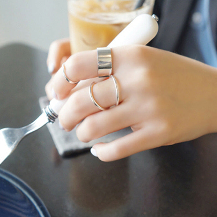 Minimalist Lines V Adjustable 925 Sterling Silver Ring