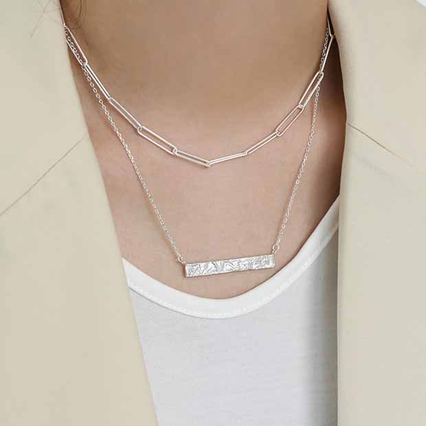 New Hollow Chain 925 Sterling Silver Necklace