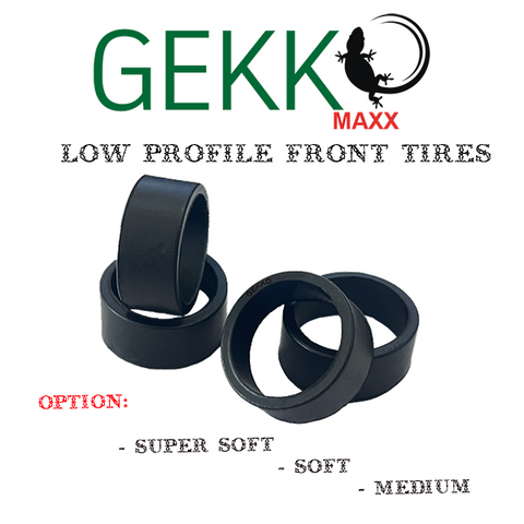 Gekko Maxx Low Profile Front Tires F8.5 (4pcs) - Supper Soft