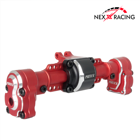 Nexx Racing Rear Housing Alu 7075 T6 For FMS FCX24 Max Smasher & Power Wagon (Red)