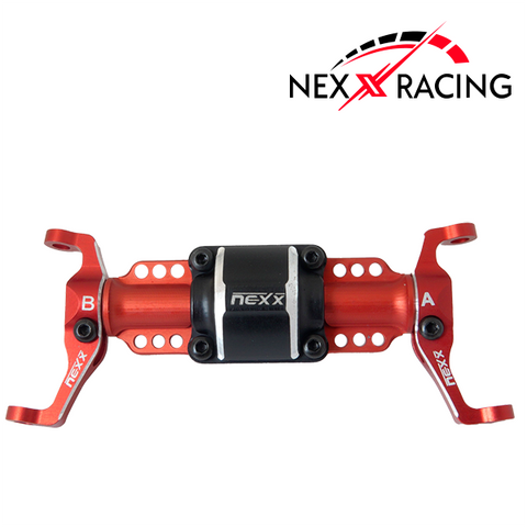 Nexx Racing Front Housing Alu 7075 T6 For FMS FCX24 Max Smasher & Power Wagon (Without Outer Cover) (Red)