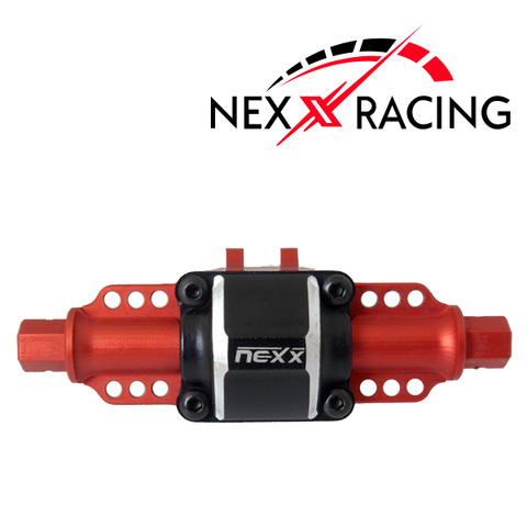 Nexx Racing Rear Or Front Housing Differential Alu 7075 T6 For FMS FCX24 Max Smasher & Power Wagon (Red)