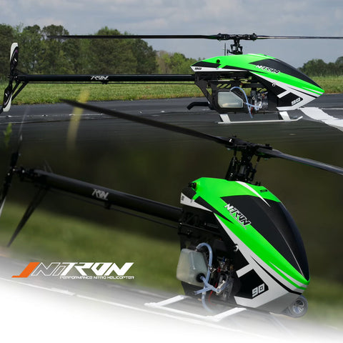 TRON Nitron 90 Helicopter Kit - Neon Green (w/o Blades)