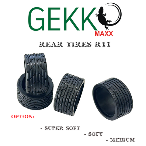 Gekko Maxx Rear Tires R11 (4pcs) - Supper Soft