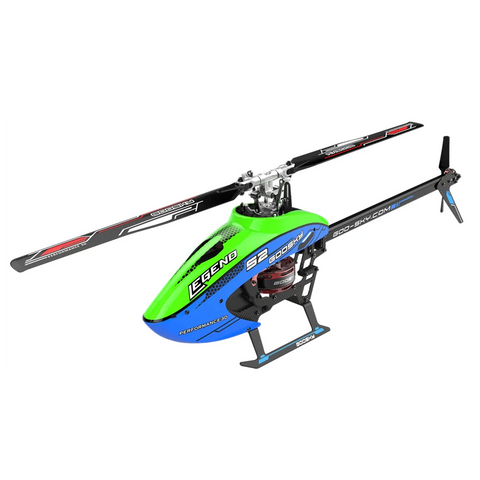 Goosky Legend S2 Helicopter Standard Kit (BNF) - Blue/Green