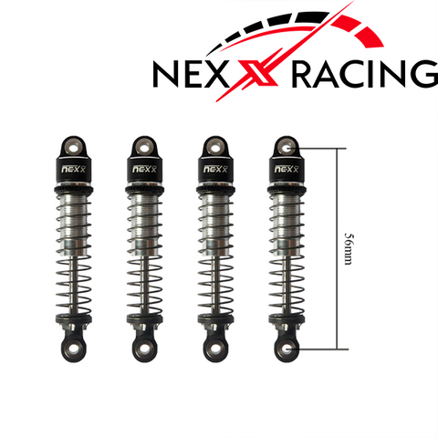 Nexx Racing Oil Shock (4pcs) for 1/18 TRX-4M - BLACK