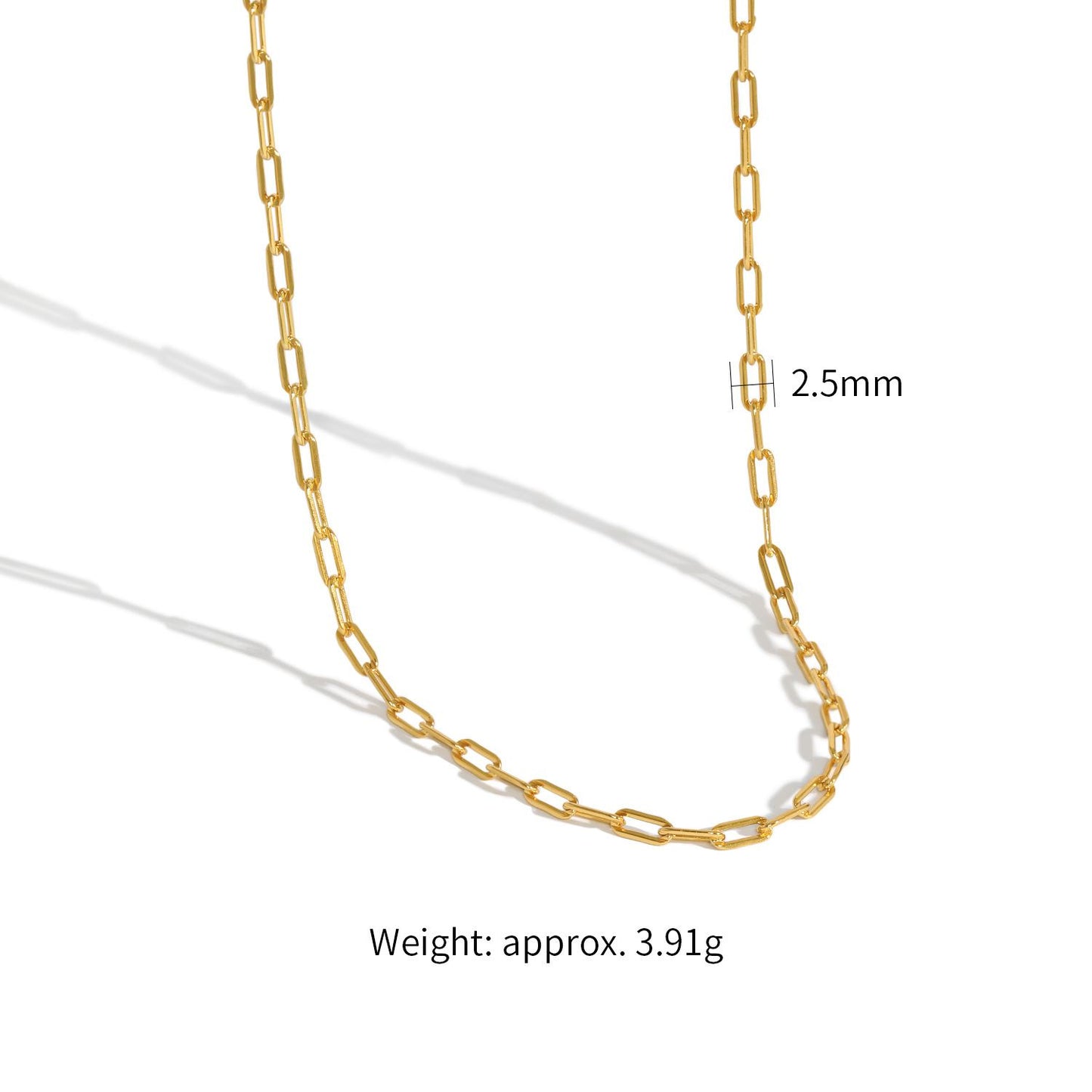 Simple Geometry Hollow Chain 925 Sterling Silver Choker Necklace