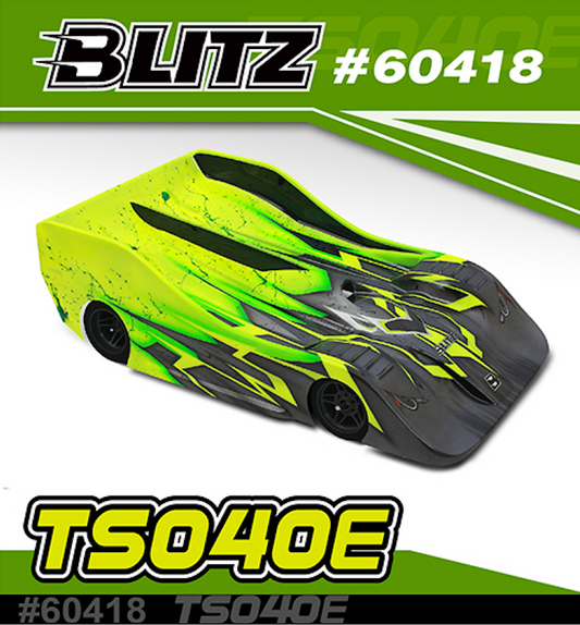 BLITZ TS040E CanAm Body (For Electric 1/8th Racing Car Only)- 0.7mm Light Weight with Side Stiffener