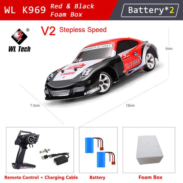 WLtoys K969 1:28 4WD 2.4G Mini RC Racing Car High Speed