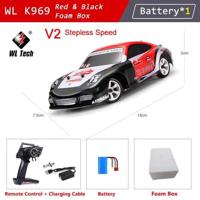 WLtoys K969 1:28 4WD 2.4G Mini RC Racing Car High Speed