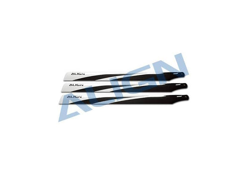 Align 690mm Carbon Fiber Main Blade Set - 3 Blade Set