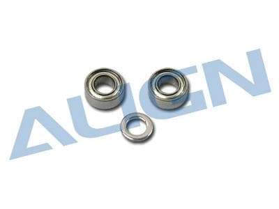 Align Bearings (MR63ZZ) - T-REX 250 (3x6x2.5mm Bearings / 3x4.8x0.6mm Washer)