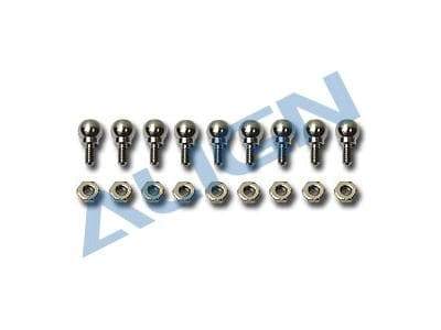 Align Linkage Ball-A Hardware Bag - T-REX 450L / 500 / 550 / 600 / 600N (M2x3.5 / 4.75x8.18mm Linkage Balls / M2 Nuts)