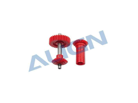 Align New T-Rex 550/600E/600N Red  M0.8 Torque Tube Front Drive Gear Set/34T