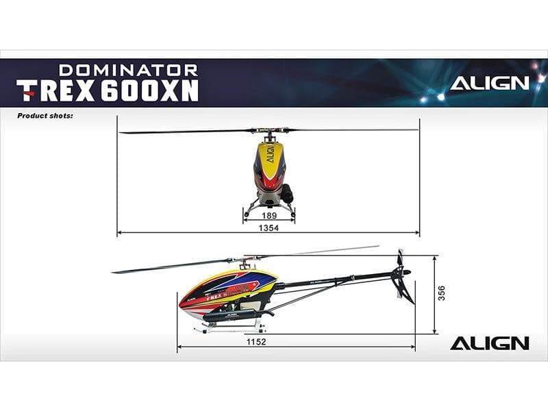 Align T-REX 600XN Nitro Helicopter Dominator Combo
