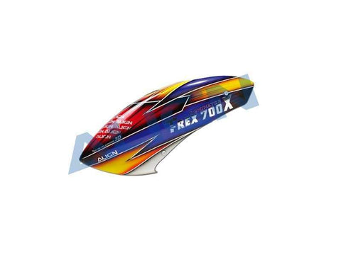 Align T-Rex 700X Blue/Yellow Painted Canopy