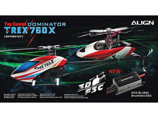 Align T-REX 760X Top Combo Helicopter