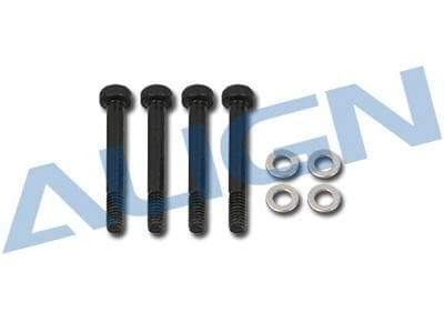 Align Trex 500 Socket Collar Screw - Complete Trex 500 Series (M2.5x19mm Screws / 2.5x4.5x0.2mm Washers)