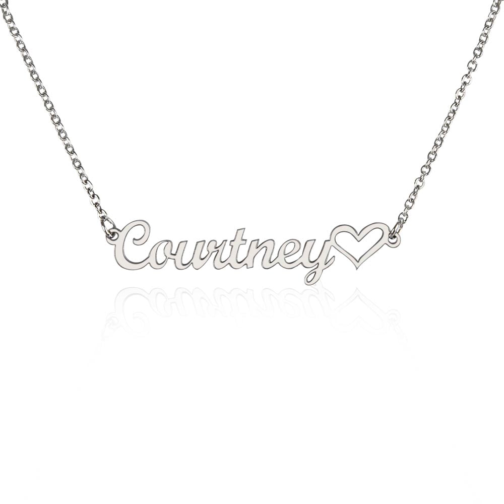 Personalized Name Necklace + Heart