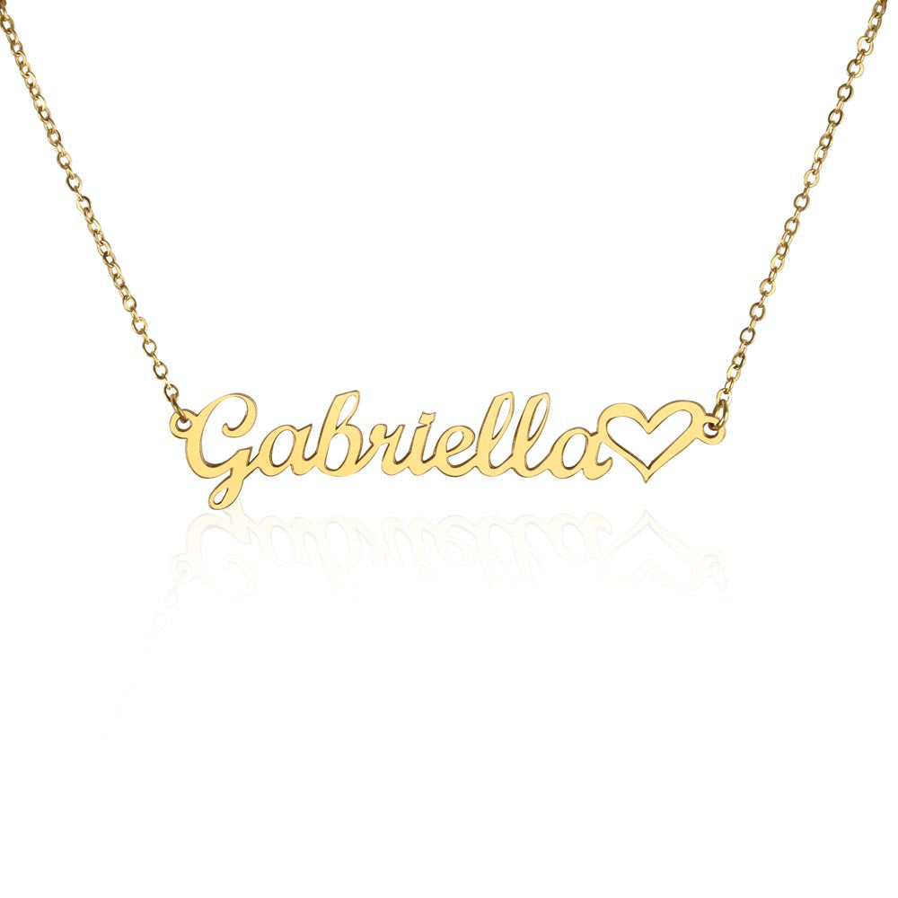 Personalized Name Necklace + Heart