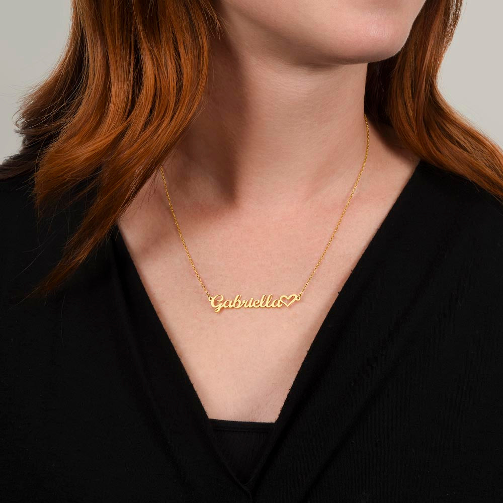 Personalized Name Necklace + Heart