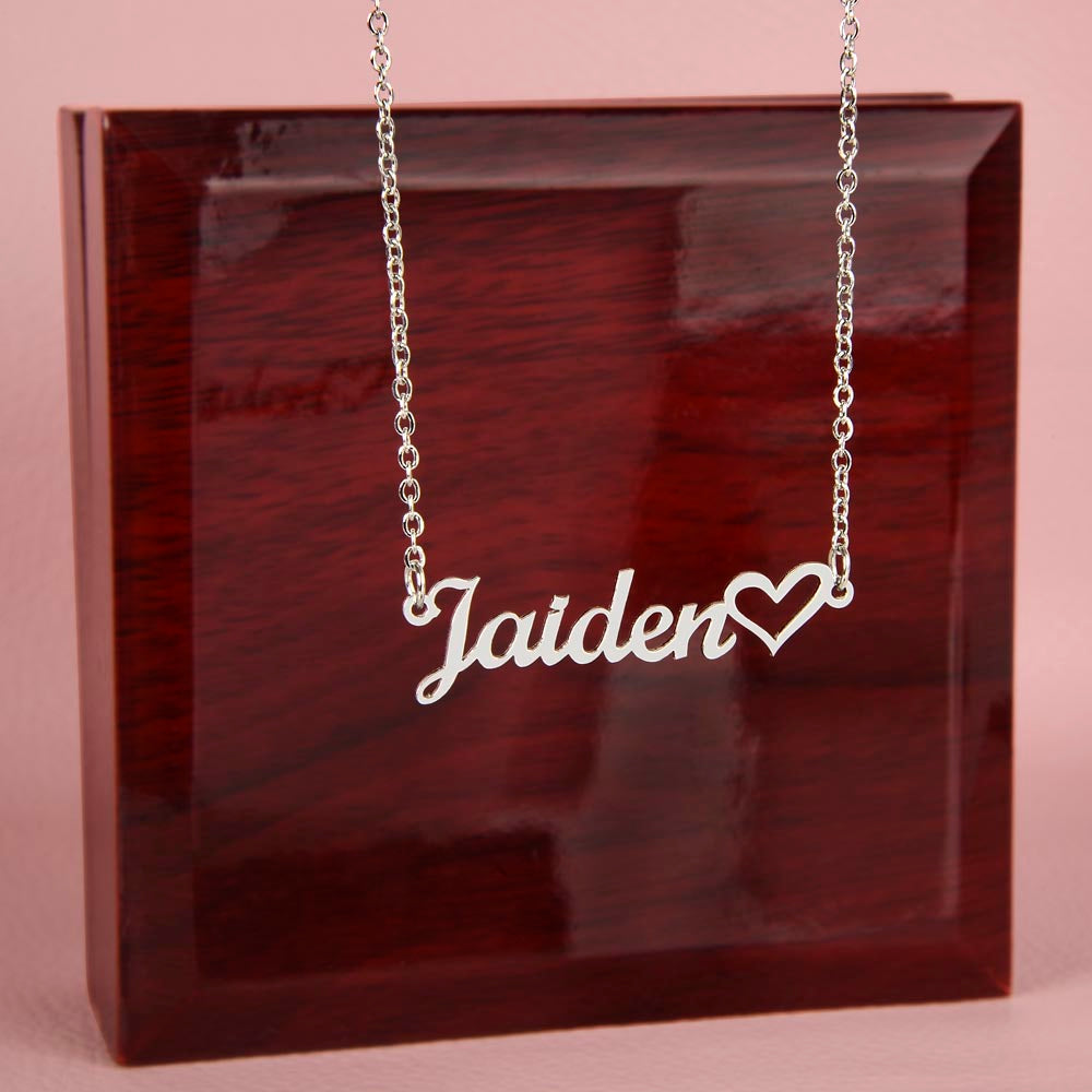 Personalized Name Necklace + Heart